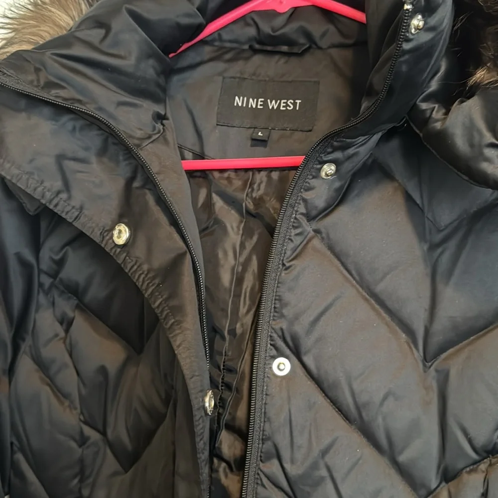 Nine West hooded puffer winter jacket